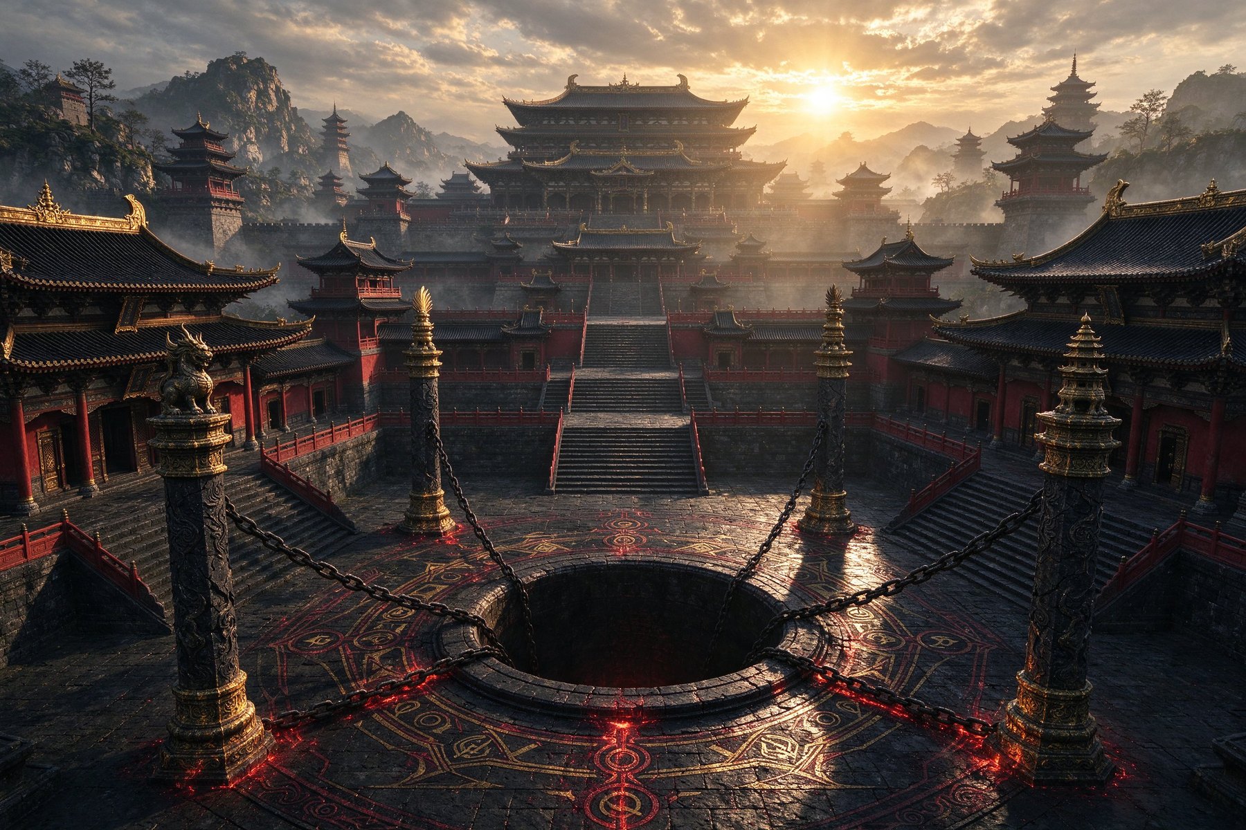 众生朝皇城与地宫井口